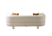 Helena Ivory Velvet Sofa 94" [ETA: 11/25] - HELENA-S