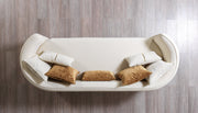 Helena Ivory Velvet Sofa & Loveseat - Gate FurnitureLiving Room Set