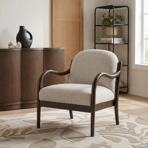 Helmsley Performance Fabric Upholstered Chair in Beige - 33067Beige