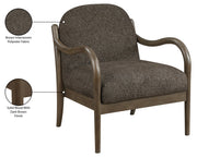 Helmsley Performance Fabric Upholstered Chair in Brown - 33067Brown