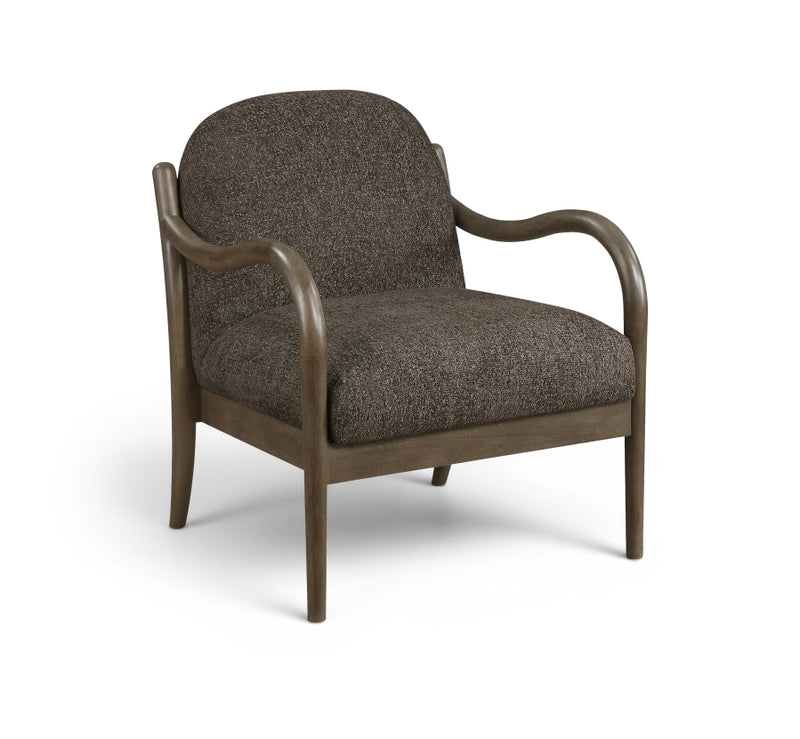 Helmsley Performance Fabric Upholstered Chair in Brown - 33067Brown