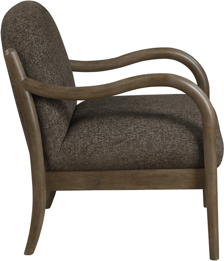 Helmsley Performance Fabric Upholstered Chair in Brown - 33067Brown