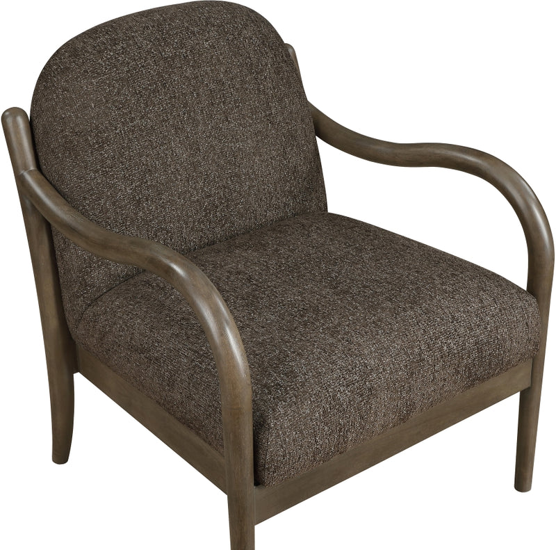 Helmsley Performance Fabric Upholstered Chair in Brown - 33067Brown