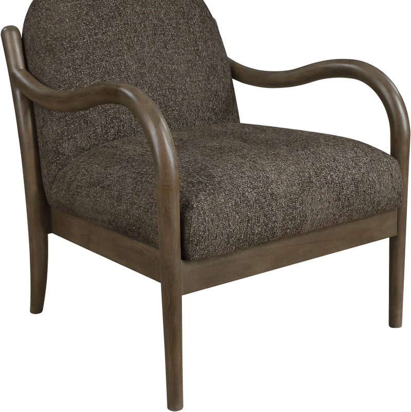 Helmsley Performance Fabric Upholstered Chair in Brown - 33067Brown