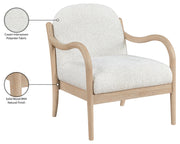 Helmsley Performance Fabric Upholstered Chair in Cream - 33066Cream