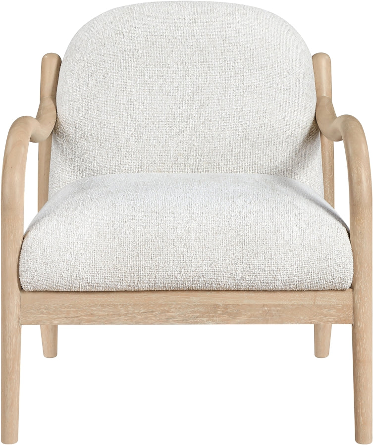 Helmsley Performance Fabric Upholstered Chair in Cream - 33066Cream