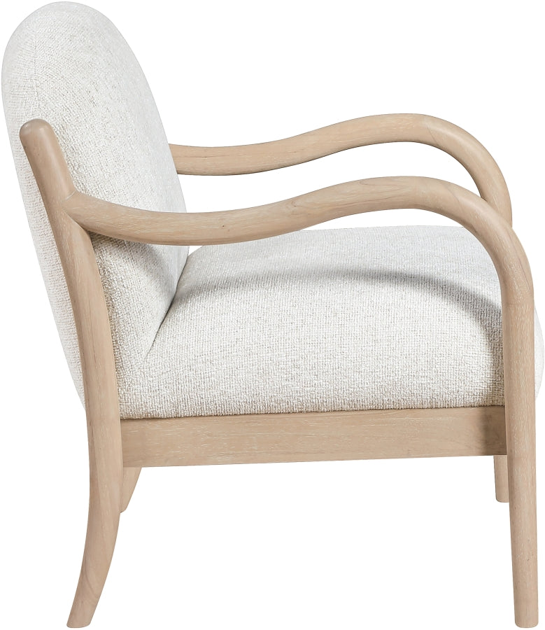 Helmsley Performance Fabric Upholstered Chair in Cream - 33066Cream