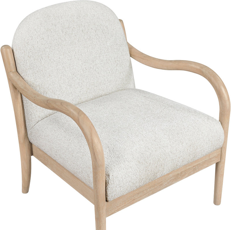 Helmsley Performance Fabric Upholstered Chair in Cream - 33066Cream