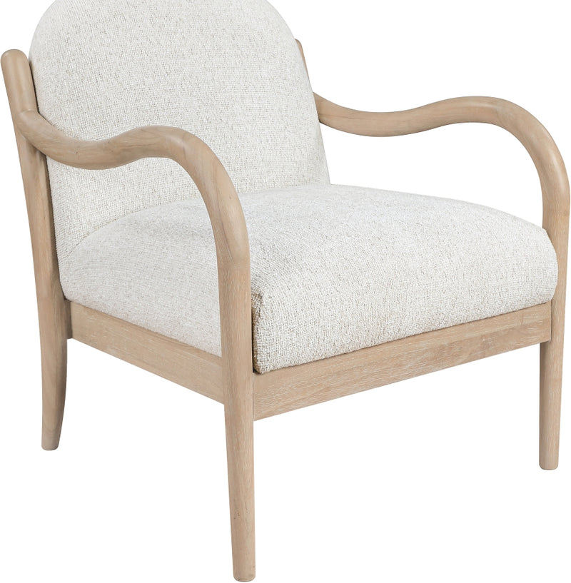 Helmsley Performance Fabric Upholstered Chair in Cream - 33066Cream