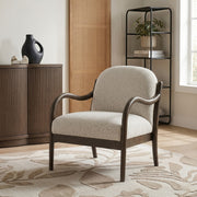 Helmsley Performance Fabric Upholstered Chair in Cream - 33067Cream