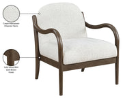 Helmsley Performance Fabric Upholstered Chair in Cream - 33067Cream
