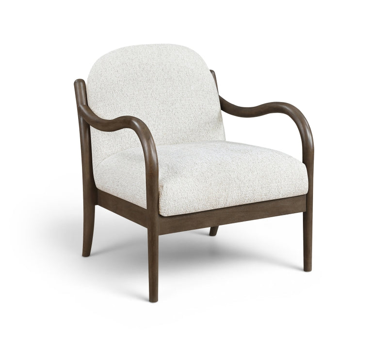 Helmsley Performance Fabric Upholstered Chair in Cream - 33067Cream