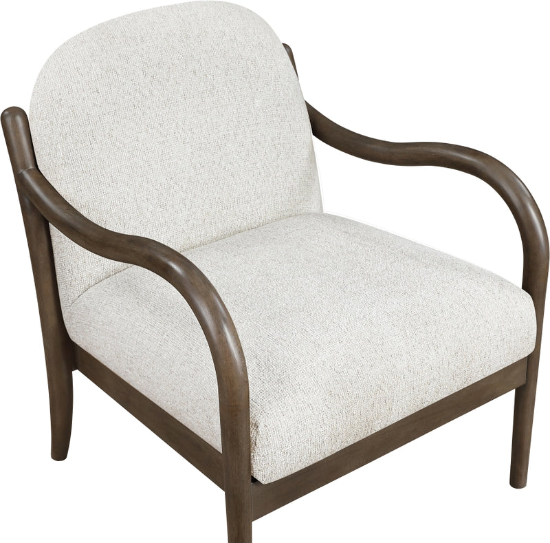 Helmsley Performance Fabric Upholstered Chair in Cream - 33067Cream