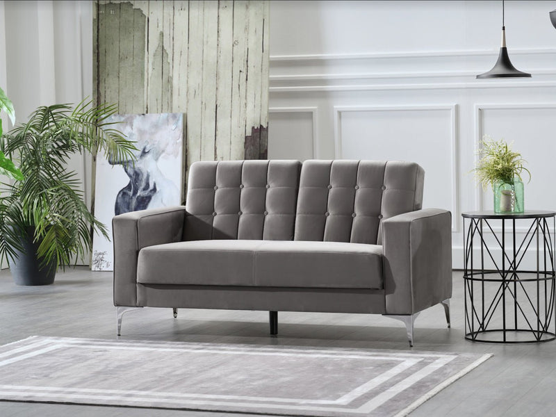 Hemera 63" Wide Tufted Convertible Loveseat - Gate FurnitureLoveseat