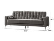 Hemera 88.6" Wide Tufted Convertible Sofa - Gate FurnitureSofas