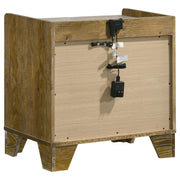 Henderson 1-drawer LED Nightstand Bedside Table Medium Oak - 222972