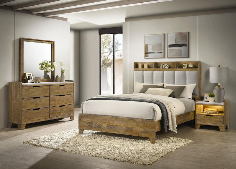 Henderson 4-piece Queen Bedroom Set Medium Oak - 222971Q-S4