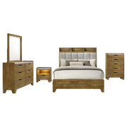 Henderson 5-piece Eastern King Bedroom Set Medium Oak - 222971KE-S5