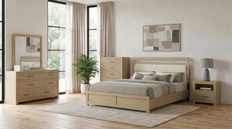 Hendricks 1-drawer Nightstand Bedside Table with Cubby Light Oak - 222652