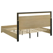 Hendricks 4-piece Eastern King Bedroom Set Light Oak - 222651KE-S4