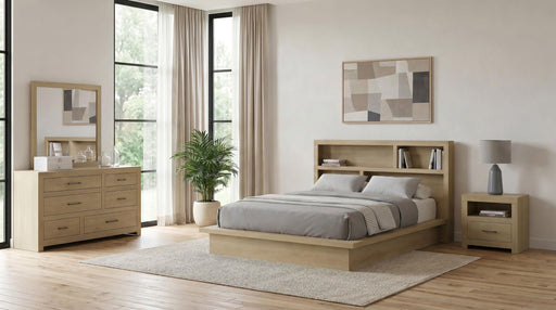 Hendricks 4-piece Queen Bedroom Set Light Oak - 222650Q-S4