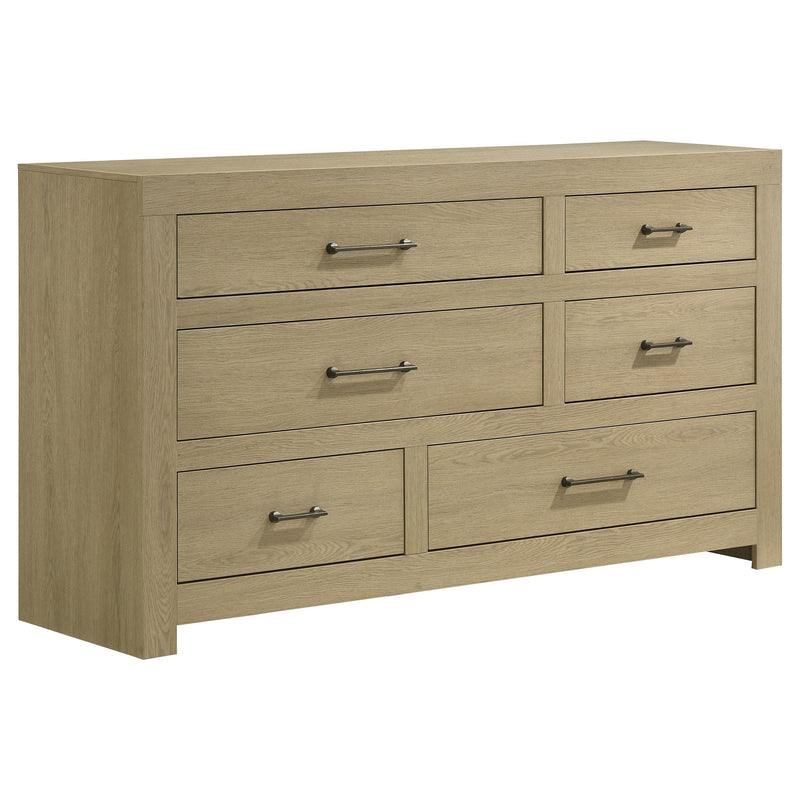 Hendricks 4-piece Queen Bedroom Set Light Oak - 222650Q-S4