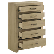 Hendricks 5-drawer Bedroom Chest of Drawers Light Oak - 222655