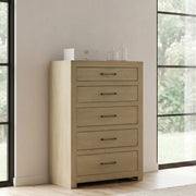 Hendricks 5-drawer Bedroom Chest of Drawers Light Oak - 222655