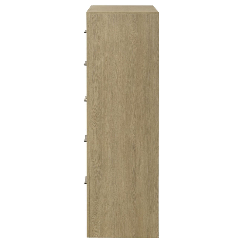 Hendricks 5-drawer Bedroom Chest of Drawers Light Oak - 222655