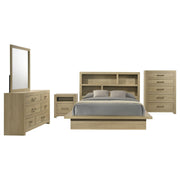 Hendricks 5-piece Eastern King Bedroom Set Light Oak - 222650KE-S5