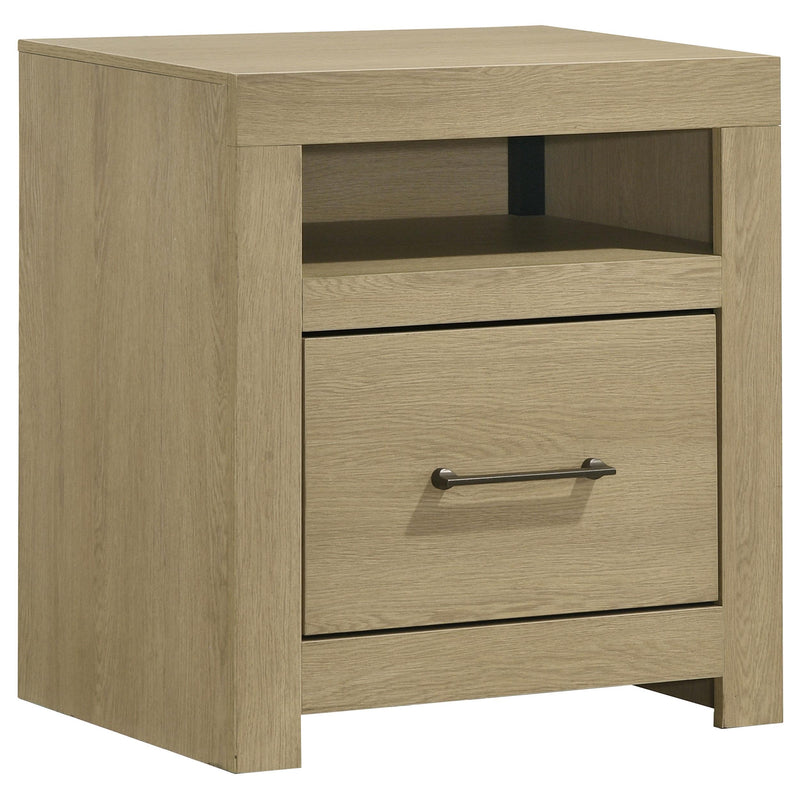 Hendricks 5-piece Eastern King Bedroom Set Light Oak - 222650KE-S5