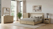 Hendricks 5-piece Eastern King Bedroom Set Light Oak - 222651KE-S5