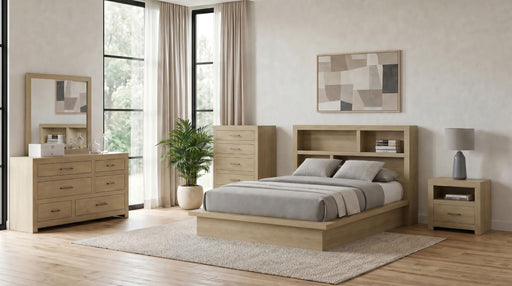 Hendricks 5-piece Queen Bedroom Set Light Oak - 222650Q-S5