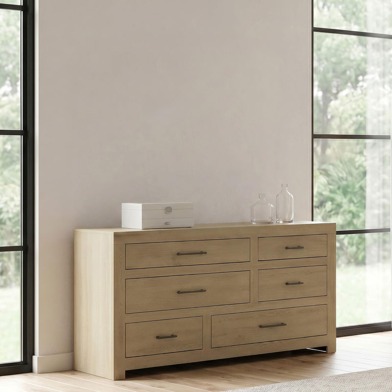 Hendricks 6-drawer Bedroom Dresser Storage Cabinet Light Oak - 222653