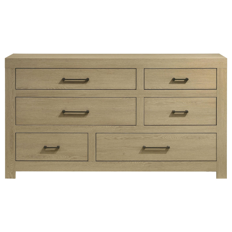 Hendricks 6-drawer Bedroom Dresser Storage Cabinet Light Oak - 222653