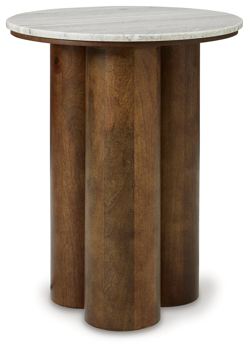 Henfield Beige/Brown Accent Table - A4000623