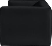 Henson 63" Velvet Upholstered Loveseat in Black - 665Black-L