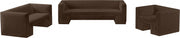 Henson 63" Velvet Upholstered Loveseat in Brown - 665Brown-L
