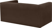Henson 63" Velvet Upholstered Loveseat in Brown - 665Brown-L