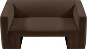 Henson 63" Velvet Upholstered Loveseat in Brown - 665Brown-L