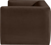 Henson 63" Velvet Upholstered Loveseat in Brown - 665Brown-L