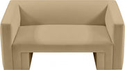 Henson 63" Velvet Upholstered Loveseat in Camel - 665Camel-L
