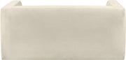 Henson 63" Velvet Upholstered Loveseat in Cream - 665Cream-L