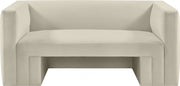 Henson 63" Velvet Upholstered Loveseat in Cream - 665Cream-L
