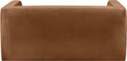 Henson 63" Velvet Upholstered Loveseat in Saddle - 665Saddle-L