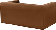 Henson 63" Velvet Upholstered Loveseat in Saddle - 665Saddle-L