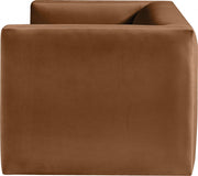 Henson 63" Velvet Upholstered Loveseat in Saddle - 665Saddle-L