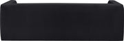 Henson 89.5" Velvet Upholstered Sofa in Black - 665Black-S