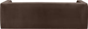 Henson 89.5" Velvet Upholstered Sofa in Brown - 665Brown-S