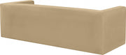 Henson 89.5" Velvet Upholstered Sofa in Camel - 665Camel-S